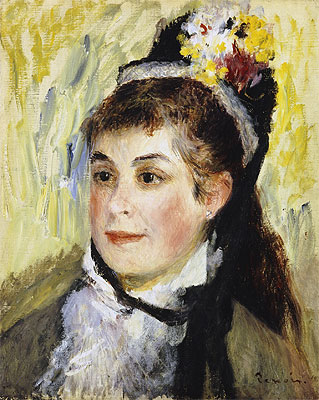 Portrait de Madame Edmond Renoir, 1876 | Renoir | Giclée Leinwand Kunstdruck
