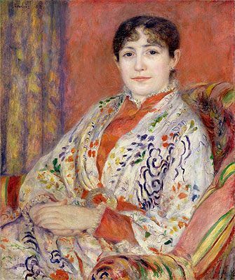 Madame Heriot, 1882 | Renoir | Giclée Leinwand Kunstdruck