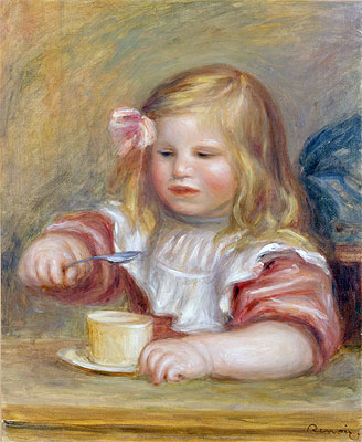 Coco Eating his Soup, n.d. | Renoir | Giclée Leinwand Kunstdruck