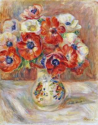 Still Life with Anemones, n.d. | Renoir | Giclée Leinwand Kunstdruck
