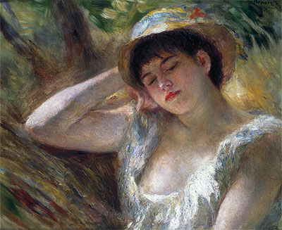 The Sleeper, 1880 | Renoir | Giclée Leinwand Kunstdruck