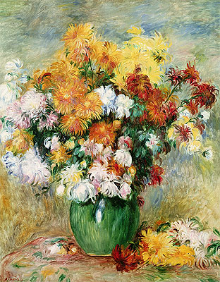 Bouquet of Chrysanthemums, c.1884 | Renoir | Giclée Leinwand Kunstdruck