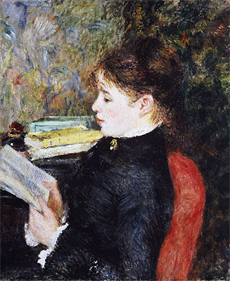 The Reader, 1877 | Renoir | Giclée Leinwand Kunstdruck