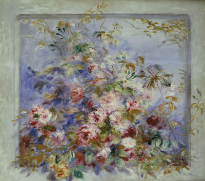 Roses in a Window, 1879 | Renoir | Giclée Leinwand Kunstdruck