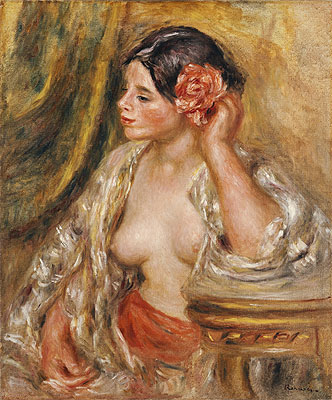 Gabrielle a sa Coiffure, 1910 | Renoir | Giclée Canvas Print