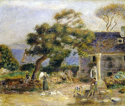 View of Treboul, c.1895 | Renoir | Giclée Leinwand Kunstdruck