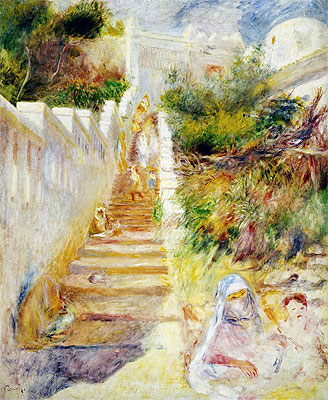 Renoir | The Steps, Algiers, c.1882 | Giclée Leinwand Kunstdruck