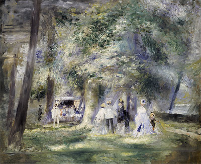 Renoir | In the Park at Saint-Cloud, 1866 | Giclée Leinwand Kunstdruck