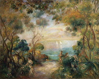 A Garden in Sorrento, n.d. | Renoir | Giclée Leinwand Kunstdruck
