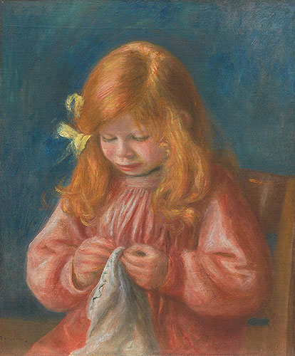 Jean Renoir beim Nähen, 1899/00 | Renoir