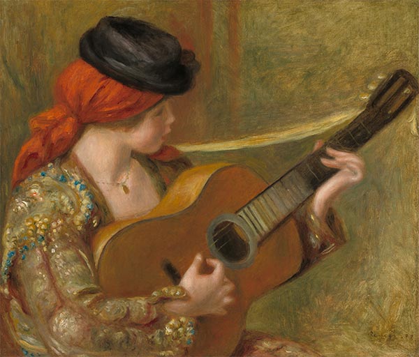 Junge Spanierin mit einer Gitarre, 1898 | Renoir