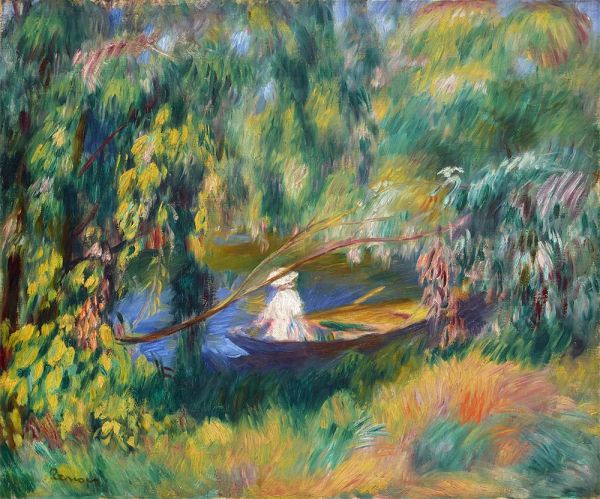 The Boat, c.1878 | Renoir | Giclée Canvas Print