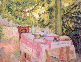 Pierre Bonnard | Table Set in a Garden | Giclée Canvas Print