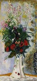 Krug mit Blumen, c.1935 von Pierre Bonnard | Leinwand Kunstdruck