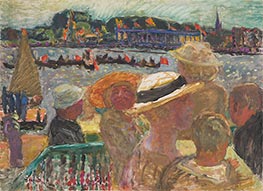 View from Uhlenhorst Ferry House on the Outer Alster Lake with St. Johannis | Pierre Bonnard | Painting Reproduction