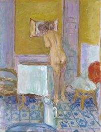 Nude with Red Cloth (Nude at her Toilet), 1915 by Pierre Bonnard | Art Print