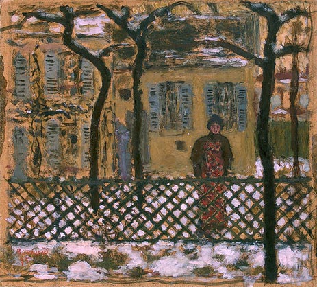 Hinter dem Zaun, 1895 | Pierre Bonnard | Giclée Leinwand Kunstdruck