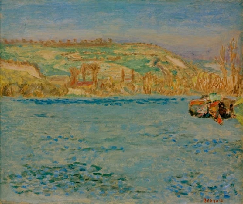 Die Seine bei Vernonnet, 1910/11 | Pierre Bonnard | Giclée Leinwand-Kunstdruck