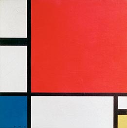 Komposition mit Rot, Gelb, Grün, 1930 von Mondrian | Leinwand Kunstdruck