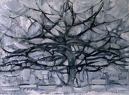 Der Graue Baum, 1911 von Mondrian | Leinwand Kunstdruck