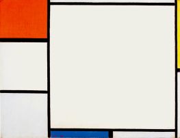 Komposition mit Rot, Gelb und Blau, 1927 von Mondrian | Leinwand Kunstdruck