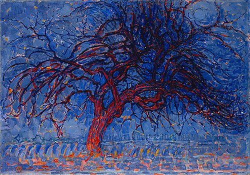 Abend: Der rote Baum, c.1908/10 | Mondrian