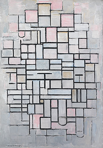 Composition no. IV, 1914 | Mondrian | Giclée Canvas Print