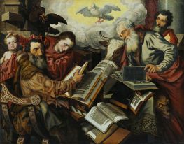Die vier Evangelisten, c.1560 von Pieter Aertsen | Leinwand Kunstdruck