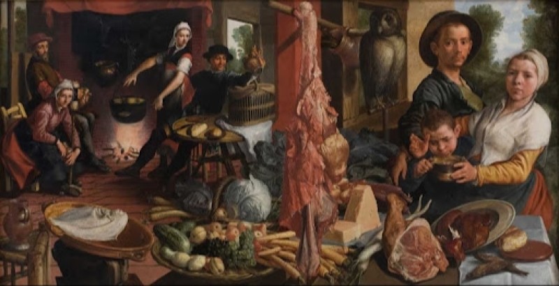 The Fat Kitchen. An Allegory, 1565-1575 | Pieter Aertsen | Giclée Canvas Print