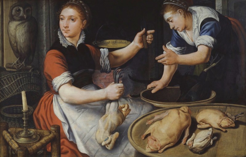 Two Women Cooking, 1562 | Pieter Aertsen | Giclée Canvas Print