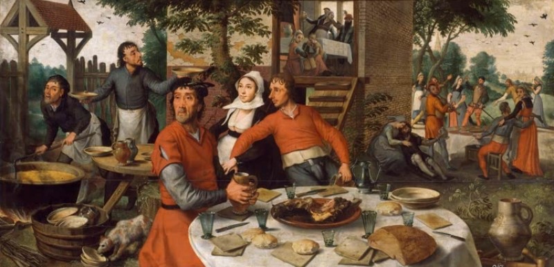 Peasant's Feast, 1550 | Pieter Aertsen | Giclée Canvas Print