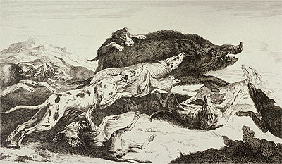 The Boar Hunting, n.d. | Pieter Boel