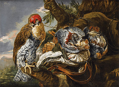 A Hawk Bearing Trophy Hunting, n.d. | Pieter Boel