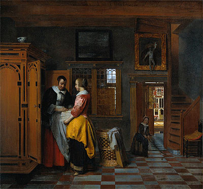 Die Wäschetruhe, 1663 | Pieter de Hooch