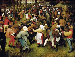The Wedding Dance, c.1566 von Bruegel the Elder | Leinwand Kunstdruck