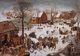 The Census at Bethlehem, n.d. von Bruegel the Elder | Leinwand Kunstdruck