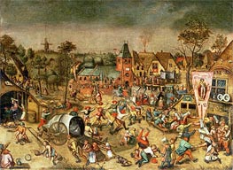 The Kermesse of the Feast of St. George, n.d. von Bruegel the Elder | Leinwand Kunstdruck