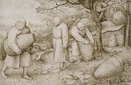 Wee Blue Coo Stampa D'Arte Incorniciata Quadro Di Bosch Bruegel Il Vecchio | Pittura Murale 30x41 Cm | Dimensioni Immagine 23x33 Cm | Prodotto In Scozia