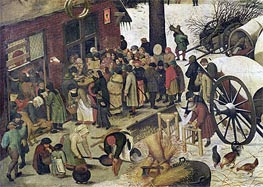 The Census at Bethlehem (Detail) | Bruegel the Elder | Painting Reproduction