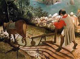 Landscape with the Fall of Icarus (Detail), c.1555/58 by Bruegel the Elder | Canvas Print