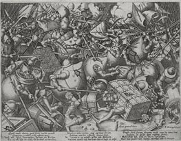 The Fight of the Money-Bags, c.1563 by Bruegel the Elder | Paper Art Print