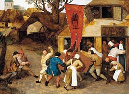 A Village Kermesse, c.1565 by Bruegel the Elder | Canvas Print