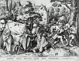 Marriage of Mapsus and Nisa, 1570 von Bruegel the Elder | Papier-Kunstdruck