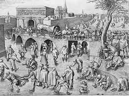 Bruegel the Elder | Skaters by St. George's Gate, Antwerp, 1553 | Giclée Paper Print