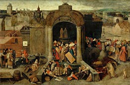 Christ Driving the Traders from the Temple | Bruegel the Elder | Gemälde Reproduktion