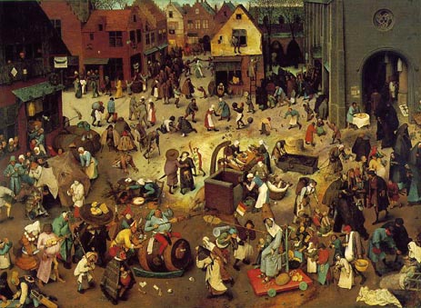 The Fight Between Carnival and Lent, 1559 | Bruegel the Elder | Giclée Canvas Print