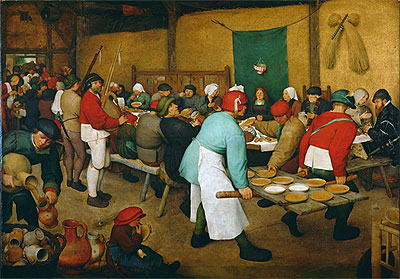 Peasant Wedding, c.1568 | Bruegel the Elder