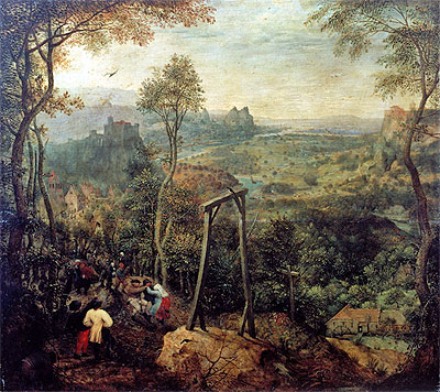 The Magpie on the Gallows, 1568 | Bruegel the Elder | Giclée Leinwand Kunstdruck