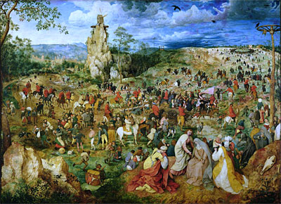 The Procession to Calvary, 1564 | Bruegel the Elder | Giclée Canvas Print