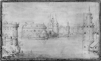 Small Fortified Island, Amsterdam, 1562 | Bruegel the Elder | Giclée Papier-Kunstdruck